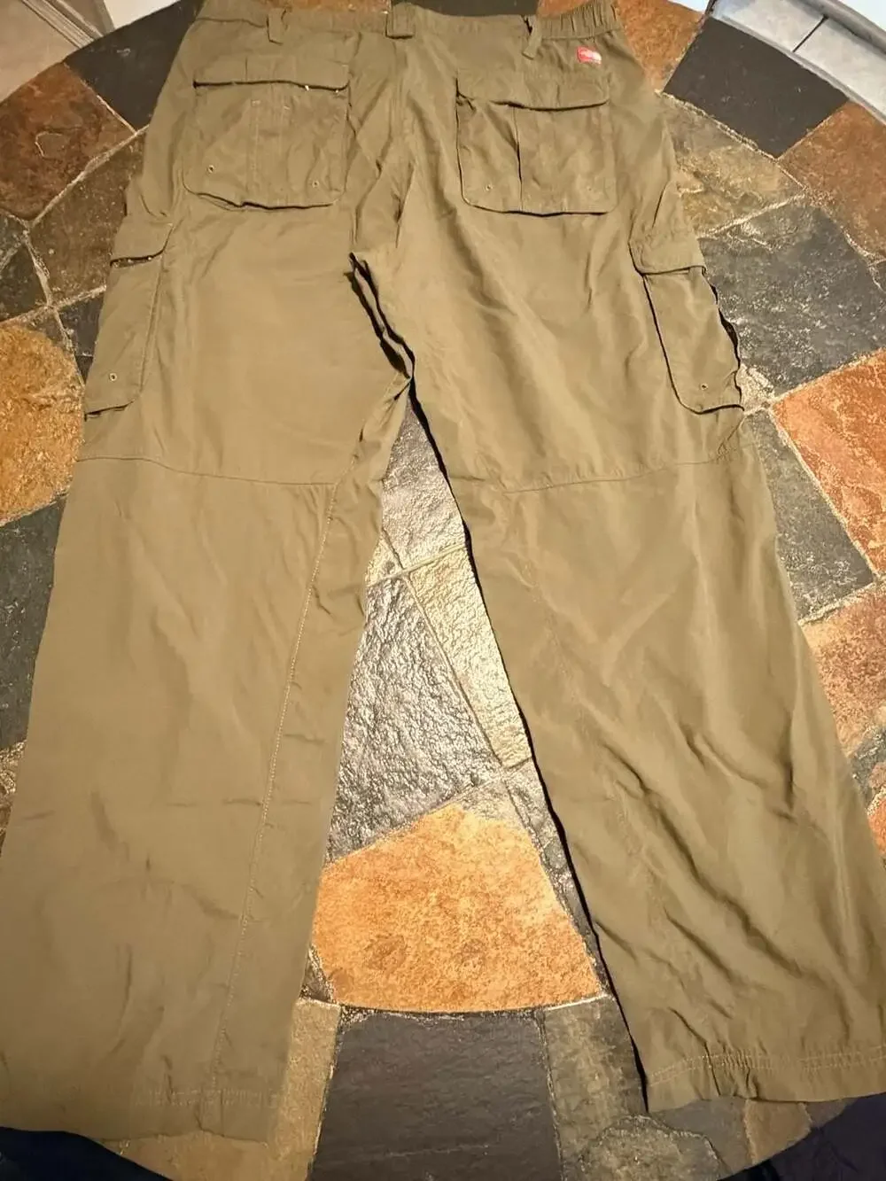 The North Face Men's Cargo Hiking Pants Olive Green Size 34 Short